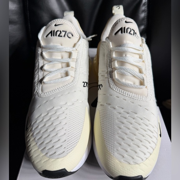 Nike Air Max 270 Women's Coconut Milk White/Yellow Size 7.5 - Picture 9 of 9
